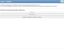 Tablet Screenshot of hebammen-oberwallis.com
